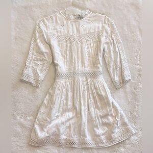 Abercrombie & Fitch Ivory White Summer Boho Style Dress size S‎